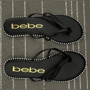 Bebe Rhinestone Sandals
